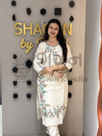 Ivory Blossom Kurti Set Shagun Dresses