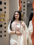Ivory Blossom Kurti Set Shagun Dresses