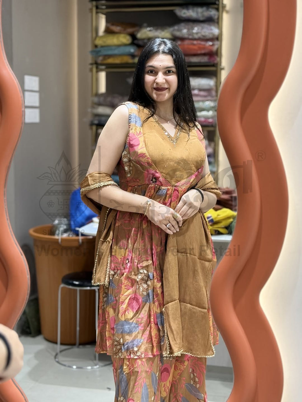 Golden Bloom Kurta Set Shagun Dresses