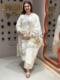 Ivory Blossom Kurti Set Shagun Dresses