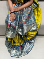 Mustard Mirage Saree Shagun Dresses