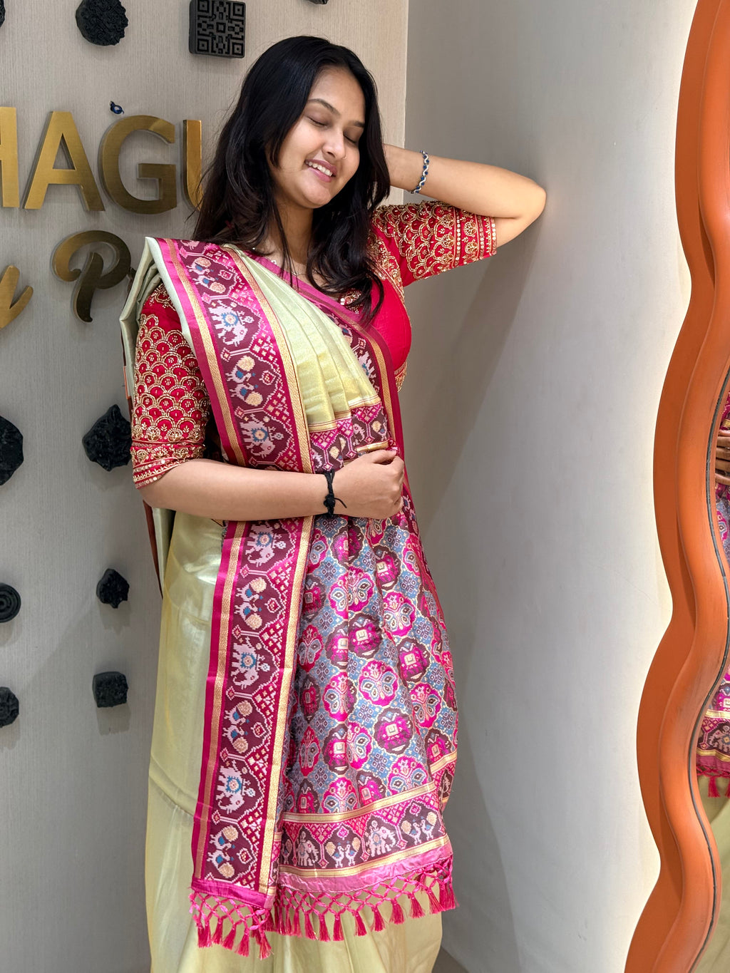 Pista Patola Charm Shagun Dresses