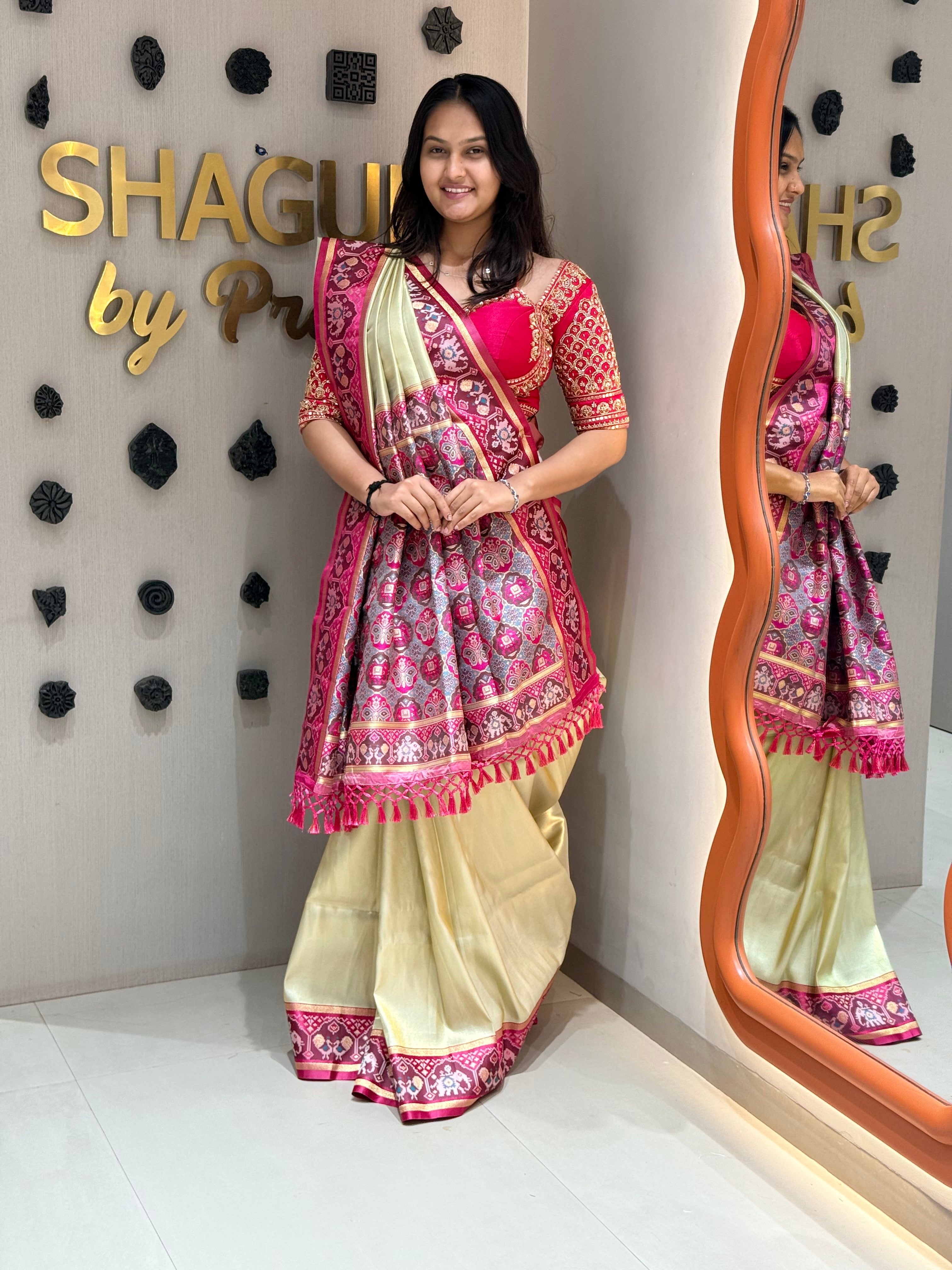Pista Patola Charm Shagun Dresses
