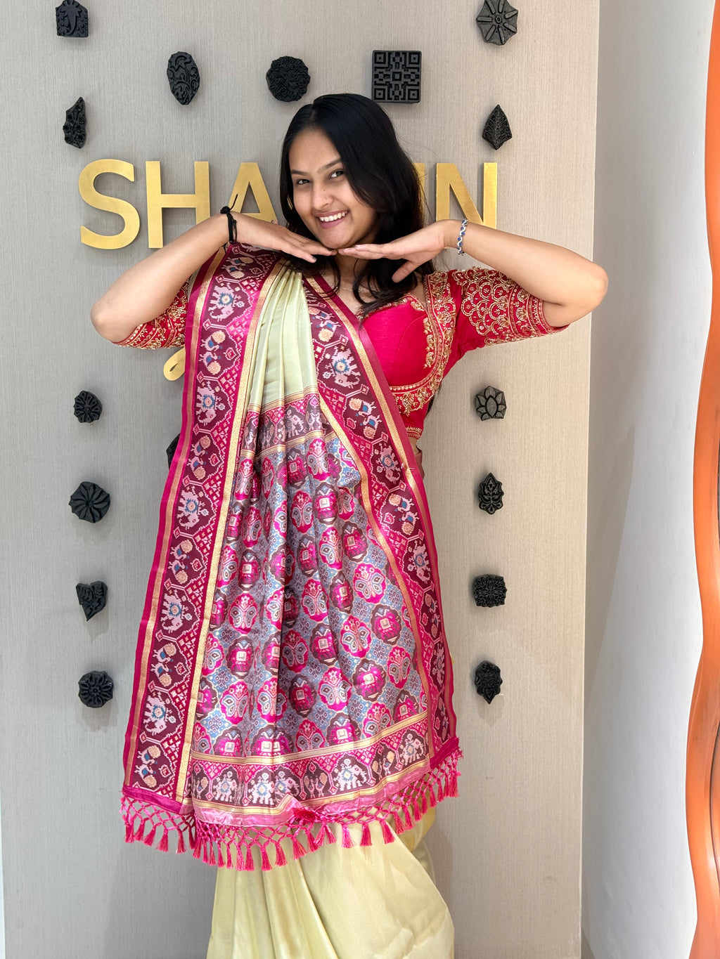 Pista Patola Charm Shagun Dresses