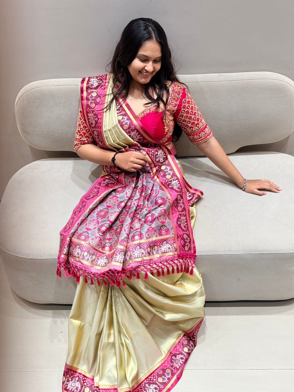 Pista Patola Charm Shagun Dresses