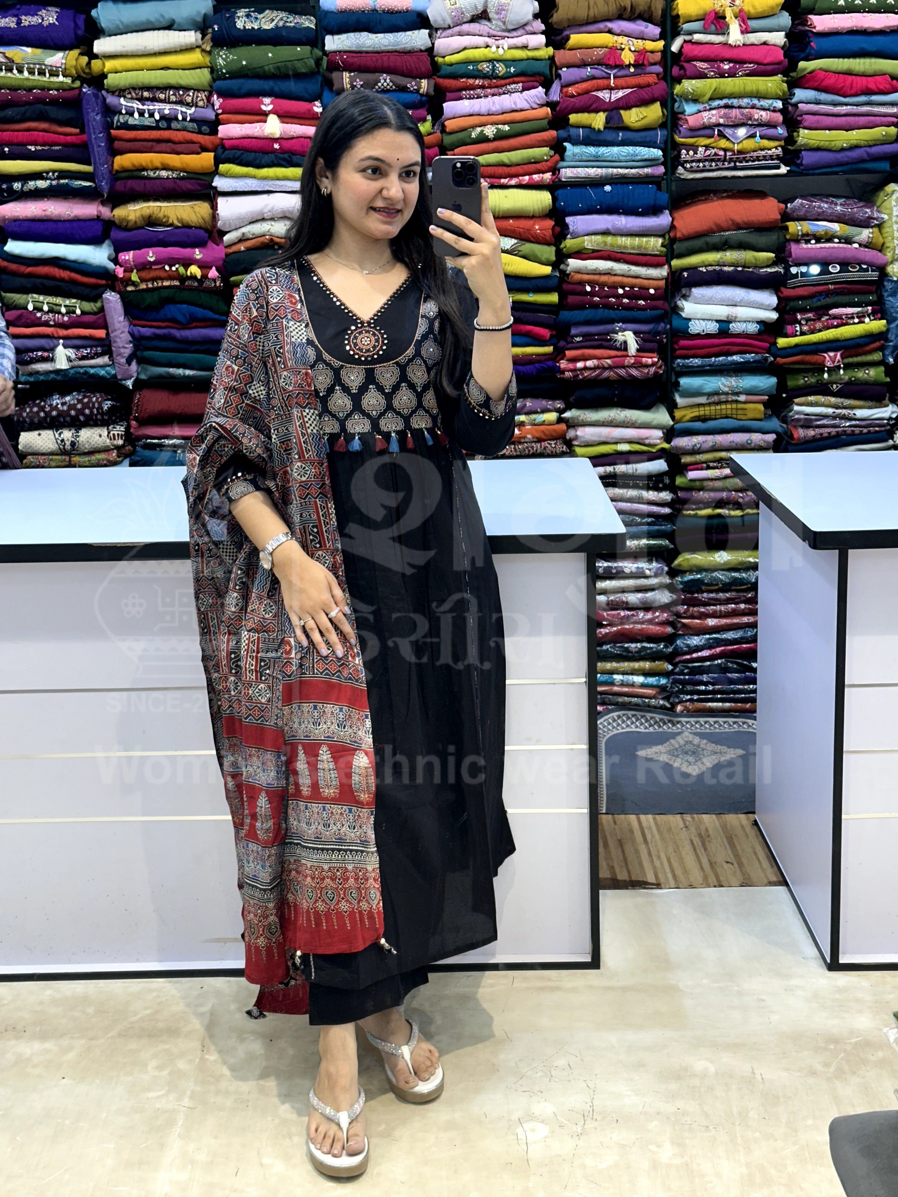 Midnight Ajrakh Heritage Set