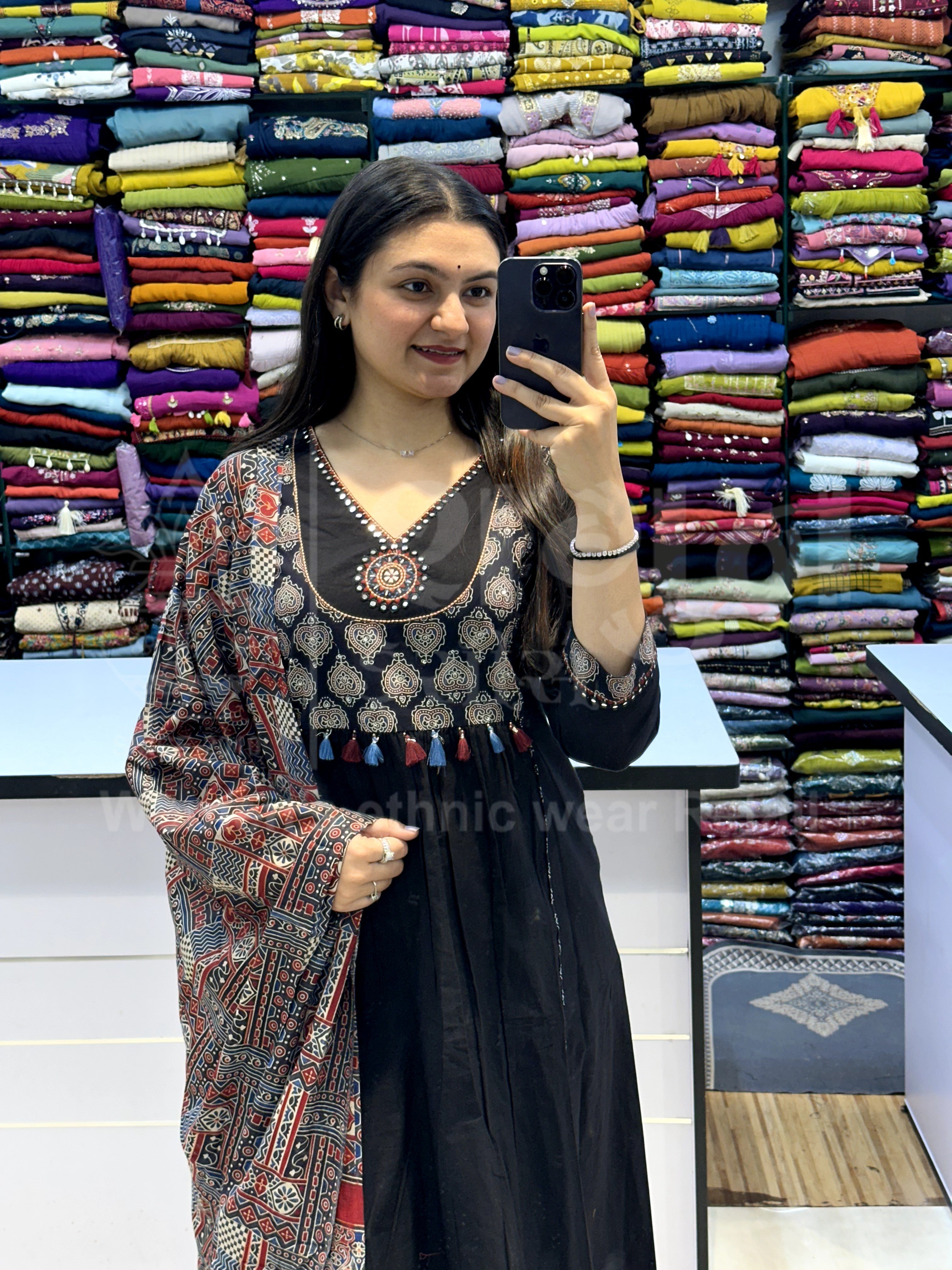 Midnight Ajrakh Heritage Set